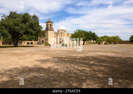 San Antonio, Texas, USA - 8. Oktober 2023: Mission San Jose, San Antonio Missions National Historical Park, San Antonio, Texas, USA Stockfoto