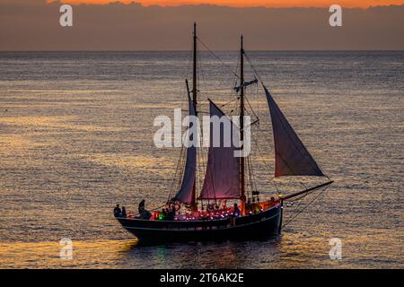 Amlwch Port Green Space Dark Sky 07-08-22 Stockfoto