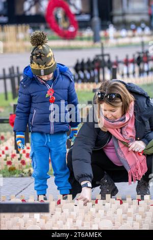 London, Großbritannien. November 2023. Westminster Abbey Field of Remember ist öffentlich zugänglich: Ian Davidson/Alamy Live News Stockfoto