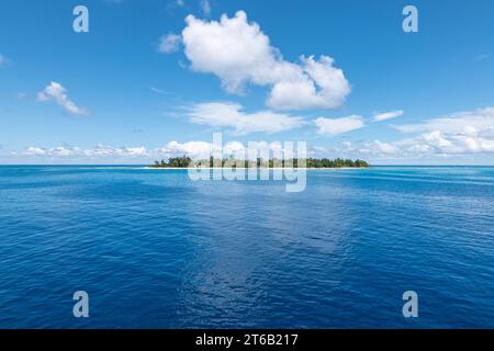 Remire Island oder Eagle Island auf den Äußeren Inseln, Seychellen. Stockfoto