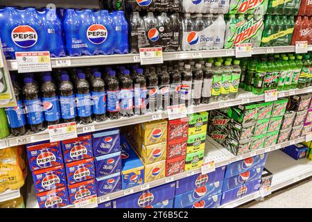 Miami Beach Florida, Publix Lebensmittelgeschäft Supermarkt, innen innen innen drinnen, Regale Verkauf Display, Lebensmittelmarkt Marktplatz, Geschäft, Gang, weiche dr Stockfoto