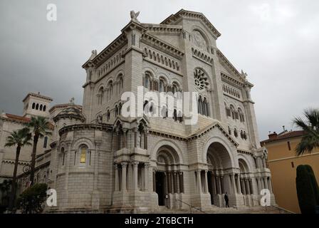 Kathedrale unserer Lieben Frau von der Unbefleckten Empfängnis in Monaco Ville Stockfoto