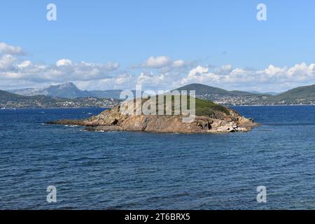 Vue de la presqu'île de Giens Stockfoto