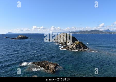 Vue de la presqu'île de Giens Stockfoto