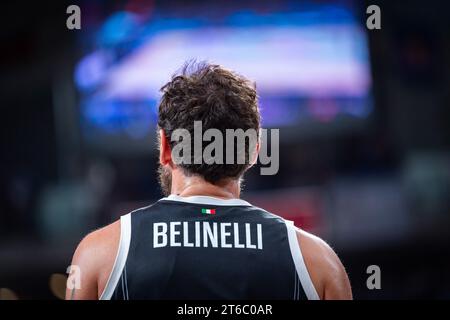 Madrid, Spanien. November 2023. Marco Belinelli von Virtus Bologna während des Euroleague-Spiels 2022/23 zwischen Real Madrid und Virtus Bologna im Wizink Center in Madrid, Spanien. Quelle: Unabhängige Fotoagentur/Alamy Live News Stockfoto