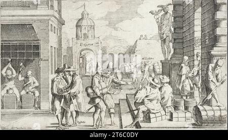 Handwerke in Bologna, 1640. Platte: Platte 18. Stockfoto