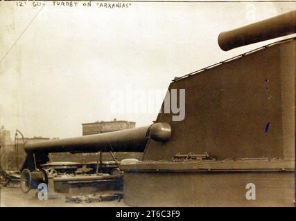 USS Arkansas (BB-33), 12-Zoll-Geschützturm, 16. April 1914 (24894156799) Stockfoto