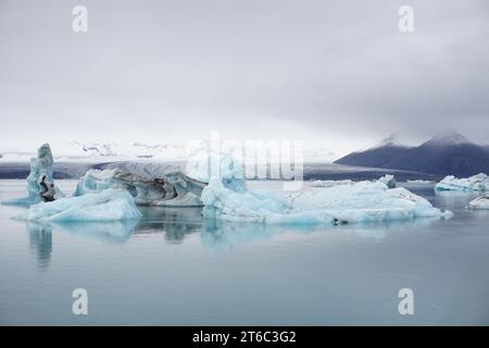 Eis im Land des Eises und des Feuers Stockfoto
