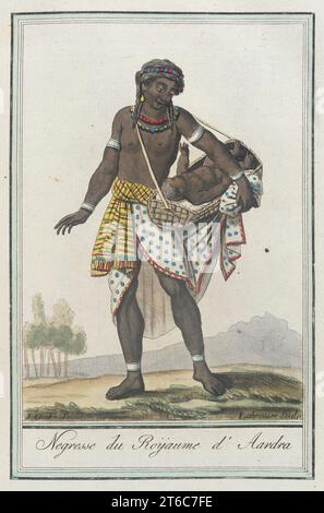 Kostüme de Diff&#xe9;Miete zahlt, 'Negresse du RO&#xff;aume d'Aardra', c1797. Stockfoto