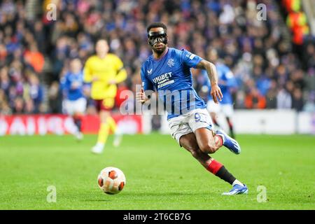 November 23. Glasgow Großbritannien. Im vierten Spiel der Rangers in der UEFA League Gruppe C spielten sie Sparta Prag im Ibrox Stadium in Glasgow, Schottland. Vor dem Spiel hatten beide Teams 3 Spiele gespielt und beide haben jeweils 4 Punkte. Quelle: Findlay/Alamy Live News Stockfoto