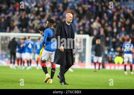 November 23. Glasgow Großbritannien. Im vierten Spiel der Rangers in der UEFA League Gruppe C spielten sie Sparta Prag im Ibrox Stadium in Glasgow, Schottland. Vor dem Spiel hatten beide Teams 3 Spiele gespielt und beide haben jeweils 4 Punkte. Quelle: Findlay/Alamy Live News Stockfoto