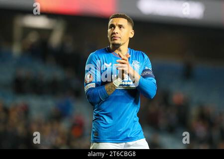 November 23. Glasgow Großbritannien. Im vierten Spiel der Rangers in der UEFA League Gruppe C spielten sie Sparta Prag im Ibrox Stadium in Glasgow, Schottland. Vor dem Spiel hatten beide Teams 3 Spiele gespielt und beide haben jeweils 4 Punkte. Quelle: Findlay/Alamy Live News Stockfoto
