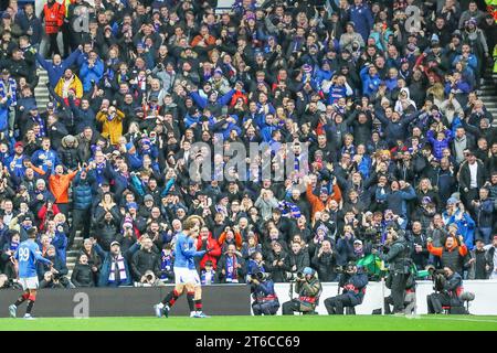 November 23. Glasgow Großbritannien. Im vierten Spiel der Rangers in der UEFA League Gruppe C spielten sie Sparta Prag im Ibrox Stadium in Glasgow, Schottland. Vor dem Spiel hatten beide Teams 3 Spiele gespielt und beide haben jeweils 4 Punkte. Quelle: Findlay/Alamy Live News Stockfoto