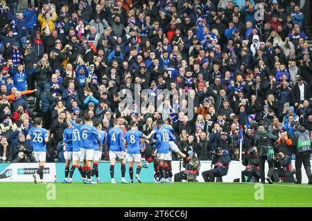 November 23. Glasgow Großbritannien. Im vierten Spiel der Rangers in der UEFA League Gruppe C spielten sie Sparta Prag im Ibrox Stadium in Glasgow, Schottland. Vor dem Spiel hatten beide Teams 3 Spiele gespielt und beide haben jeweils 4 Punkte. Quelle: Findlay/Alamy Live News Stockfoto