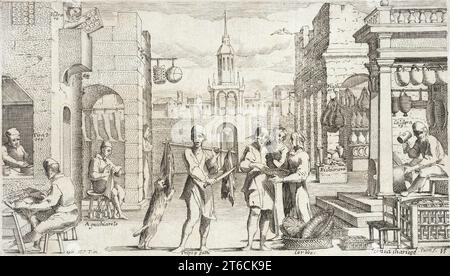 Handwerke in Bologna, 1640. Platte: Platte 14. Stockfoto