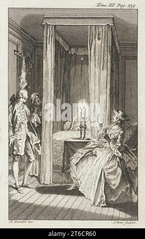 Illustration von Tom Jones, veröffentlicht 1750. Stockfoto