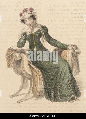 Modeteller (Morgenkleid), 1824. Stockfoto