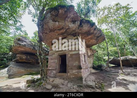 Die Formationen des Phu Phra bat Historical Park in Udon Thani, Nordosten Thailands Stockfoto