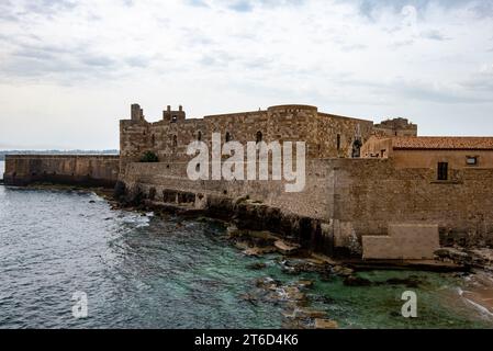 Schloss Maniace in Ortigia - Sizilien - Italien Stockfoto