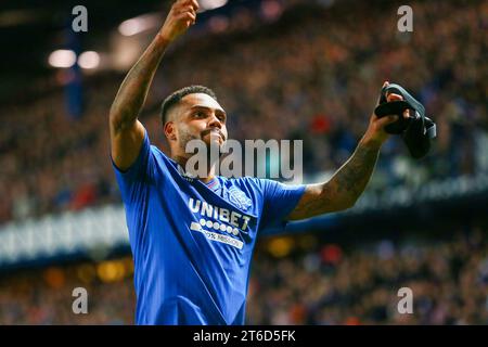 November 23. Glasgow Großbritannien. Im vierten Spiel der Rangers in der UEFA League Gruppe C spielten sie Sparta Prag im Ibrox Stadium in Glasgow, Schottland. Vor dem Spiel hatten beide Teams 3 Spiele gespielt und beide haben jeweils 4 Punkte. Quelle: Findlay/Alamy Live News Stockfoto