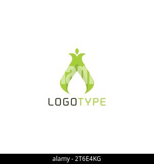 Buchstaben A Growth Logo Stock Vektor