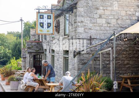 Studland Dorset England, Banks Arms Public House und Restaurant in der Nähe von Old Harry Rocks, Großbritannien, 2023 Stockfoto