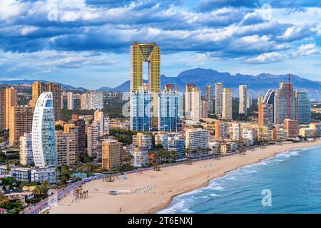 Stadt Benidorm an der Costa Blanca, Alicante, Spanien Stockfoto