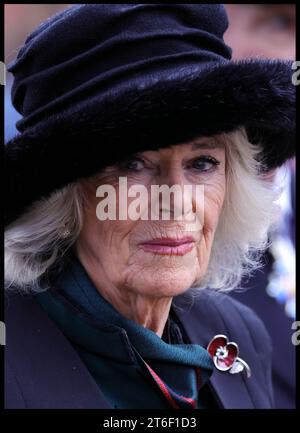 London, Großbritannien. November 2023. Image © lizenziert für Parsons Media. 09/11/2023. London, Vereinigtes Königreich. Die Königin besucht das 95. Jahr der Gedenkstätte. Ihre Majestät die Königin besucht das 95. Jahr des Field of Remembrance in Westminster Abbe, London. Foto: andrew parsons/Alamy Live News Stockfoto