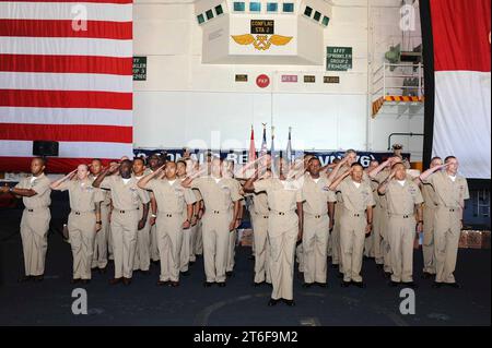 USS Ronald Reagan – CPO-Stift 130913 Stockfoto