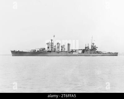 USS San Francisco (CA-38) aus der Mare Island Naval Shipyard auf 20 kann 1942 Stockfoto