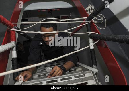 USS Theodore Roosevelt Operations 150604 Stockfoto