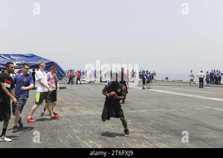 USS Theodore Roosevelt Operations 150705 Stockfoto