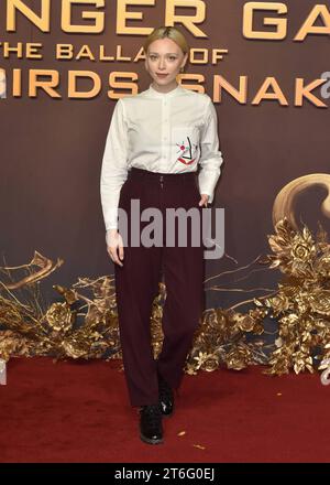 Ivanna Sakhno besucht die Hunger Games: The Ballad of Songbirds & Snakes – World Premiere im BFI IMAX in London, England. UK. Donnerstag, 9. November 2023 - BANG MEDIA INTERNATIONAL FAMOUS PICTURES 28 HOLMES ROAD LONDON NW5 3AB VEREINIGTES KÖNIGREICH Tel. 44 0 02 7485 1005 E-Mail: picturesfamous.uk.com Copyright: XJamesxWarrenx FP Hunger Games Prem 089 Stockfoto