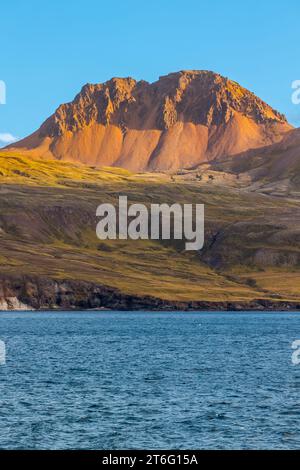 Fjardarheidi-Gebirge in der Nähe von Seydisfjordur, Island Stockfoto