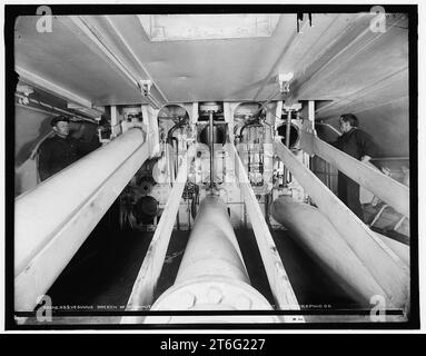 USS Vesuv Dynamit Waffenhose Stockfoto