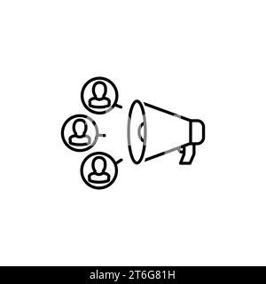 Vektorsymbole für Inbound Marketing mit Wachstum, roi, Handlungsaufruf, seo, Lead-Konvertierung, soziale Medien, Anziehen, Markenbindung, Promoter, Kampagne, E Stock Vektor