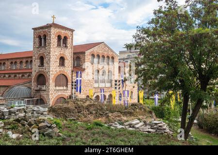 Kirche des Heiligen Demetrius - Hagios Demetrios in Thessaloniki Stadt, Griechenland Stockfoto