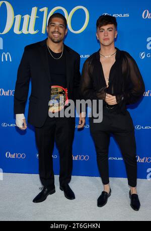 Hollywood, CA. November 2023. Anthony Bowens, die OUT100 Party The Ultimate LGBTQ Celebration im NeueHouse Hollywood in Hollywood, Kalifornien am 9. November 2023. Quelle: Faye Sadou/Media Punch/Alamy Live News Stockfoto