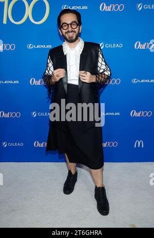 Hollywood, CA. November 2023. Michael Shayan, die OUT100 Party The Ultimate LGBTQ Celebration im NeueHouse Hollywood in Hollywood, Kalifornien am 9. November 2023. Quelle: Faye Sadou/Media Punch/Alamy Live News Stockfoto