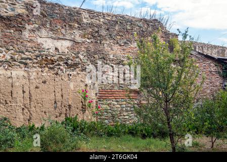 Byzantinische Mauern von Thessaloniki in Thessaloniki Stadt, Griechenland Stockfoto