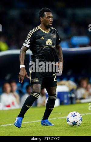 Neapel, Italien. November 2023. Sheraldo Becker, während des Champions-League-Gruppenspiels zwischen SSC Napoli und 1. FC Union Berlin im Stadio Diego Armando Maradona am 08. November 2023 in Neapel Credit: Giuseppe Maffia/Alamy Live News Stockfoto