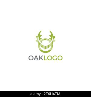 OAK Tree OV-Logo. Vektor Des Naturlogos Stock Vektor
