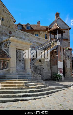 Leutnance aus dem 18. Jahrhundert, ehemaliges Gouverneurshaus, Quai de la Quarantaine, Honfleur, Calvados, Basse Normandie, Normandie, Frankreich, Europa Stockfoto