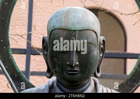 Bodhisattva Jizô-bosatsu Statue in Amsterdam Niederlande 24-3-2023 Stockfoto