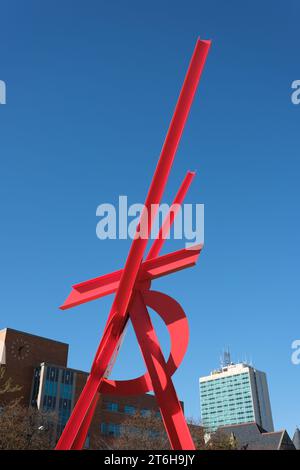 Orion Outdoor-Skulptur von Mark di Severo auf dem Campus der University of Michigan, Ann Arbor Michigan USA Stockfoto