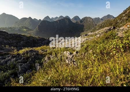 Die Landschaft der Ha Giang Loop in Vietnam Stockfoto