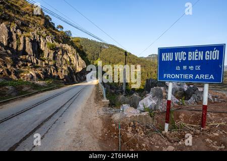 Die Landschaft der Ha Giang Loop in Vietnam Stockfoto