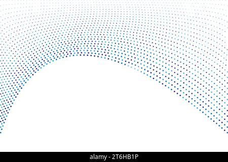 Abstrakter Sechseck-Punkt-Partikel-Hintergrund. Futuristische Technologie und Wissenschaftsthema Hintergrund Stock Vektor