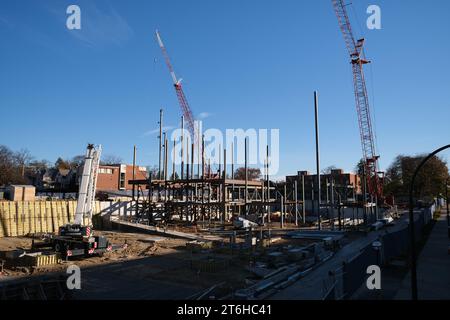 University of Michigan Central Campus Recreation Building im Bau in Ann Arbor Michigan USA Stockfoto