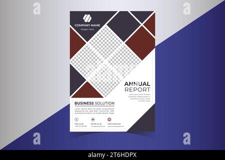Design-Vorlage für Unternehmensflyer, Design für Geschäftsflyer, Layout für kreative Flyer, Broschürenvorlage für Geschäftsberichte. Stock Vektor